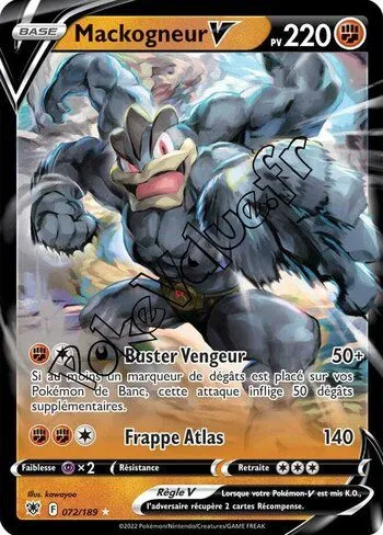 Carte Pokémon Mackogneur V  n°072 de la série Astres Radieux