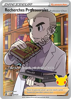 Carte Pokémon Recherches Professorales n°024 de la série Célébrations