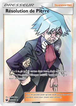 Carte Pokémon Résolution de Pierre n°165 de la série Tempête Céleste
