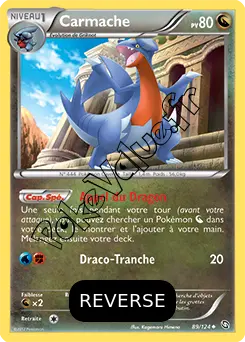 Carte Pokémon Carmache Reverse n°89 de la série Dragons Exaltés