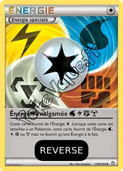 Carte Pokémon Énergie Amalgamée Reverse n°118 de la série Dragons Exaltés