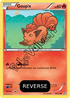 Carte Pokémon Goupix Reverse n°18 de la série Dragons Exaltés