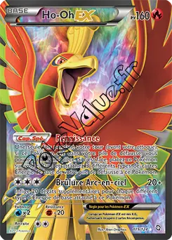 Carte Pokémon Ho-Oh EX n°119 de la série Dragons Exaltés