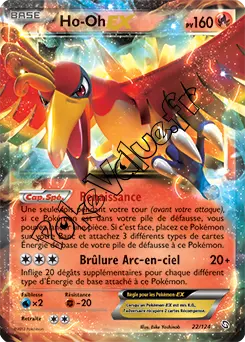 Carte Pokémon Ho-Oh EX n°22 de la série Dragons Exaltés