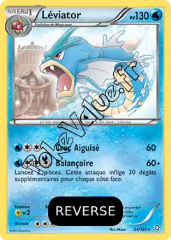 Carte Pokémon Léviator Reverse n°24 de la série Dragons Exaltés