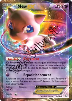 Carte Pokémon Mew EX  n°46 de la série Dragons Exaltés