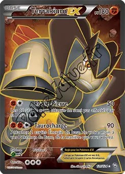 Carte Pokémon Terrakium EX n°121 de la série Dragons Exaltés