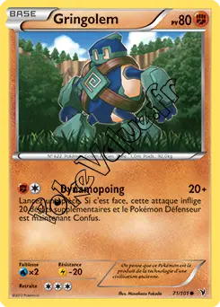 Carte Pokémon Gringolem n°71 de la série Nobles Victoires
