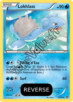 Carte Pokémon Lokhlass Reverse n°26 de la série Destinées Futures