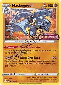Carte Pokémon Mackogneur  n°243 de la série Promo SWSH