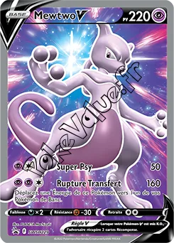 Carte Pokémon Mewtwo V  n°229 de la série Promo SWSH