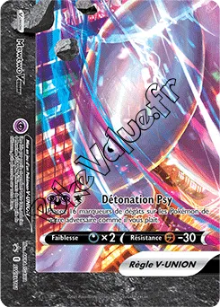 Carte Pokémon Mewtwo V UNION En bas à gauche n°161 de la série Promo SWSH