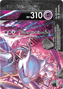 Carte Pokémon Mewtwo V UNION En haut à droite n°160 de la série Promo SWSH