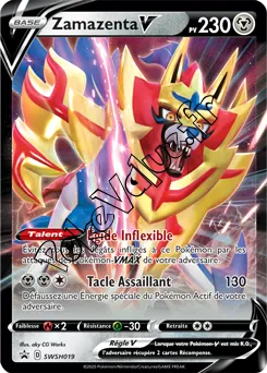 Carte Pokémon Zamazenta V  n°019 de la série Promo SWSH