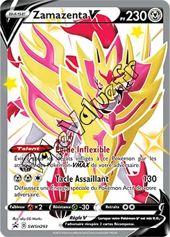 Carte Pokémon Zamazenta V  n°293 de la série Promo SWSH