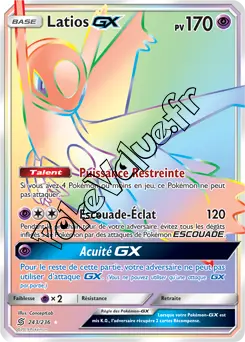 Carte Pokémon Latios GX  n°243 de la série Harmonie des Esprits